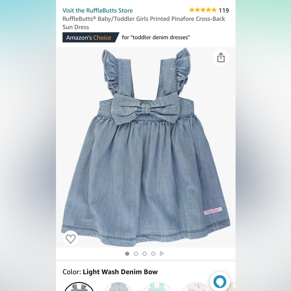 Pink dress from RuffleButts size 6-12 months